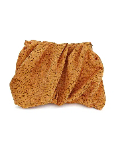 Elisabetta Franchi Kids' Balloon Skirt In Orange