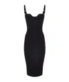 Elisabetta Franchi Bead-embellished Crêpe Midi Dress In Black