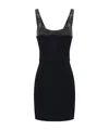 Elisabetta Franchi Bead-embellished Mini Dress In Black