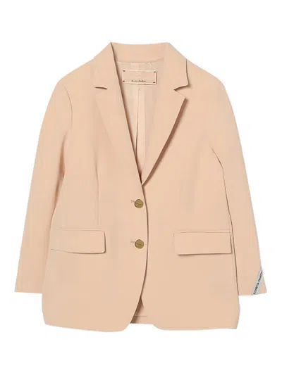 Elisabetta Franchi Kids' Beige Single Breasted Blazer