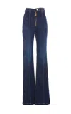 ELISABETTA FRANCHI BELL-BOTTOM STRETCH JEANS