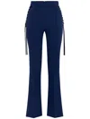 Elisabetta Franchi Bell-bottom Trousers In Blau