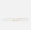 Elisabetta Franchi Belt With Logo Plate In White