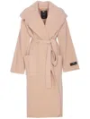 Elisabetta Franchi Knitted Robe Coat In Rosa