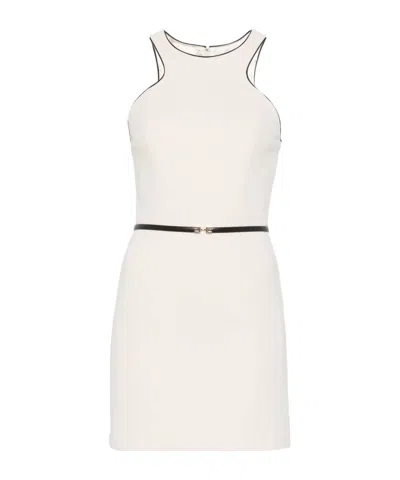 ELISABETTA FRANCHI ELISABETTA FRANCHI SLEEVELESS BELTED CRÊPE DRESS