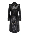 Elisabetta Franchi Belted Double-breasted Coat In Black