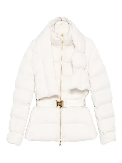 Elisabetta Franchi Belted Jacket In White