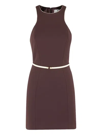 ELISABETTA FRANCHI BELTED MINIDRESS