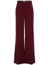 Elisabetta Franchi Belted Palazzo Pants In Red