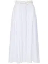 Elisabetta Franchi Satin Skirt With Belt