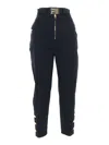 Elisabetta Franchi Belted Trousers In Black
