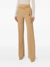 Elisabetta Franchi Belted Wide-leg Trousers In Brown