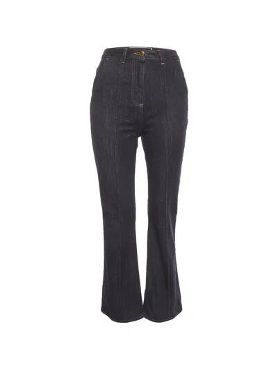 Pre-owned Elisabetta Franchi Belt-loops Jeans In Blue