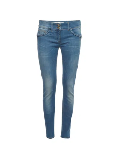 Pre-owned Elisabetta Franchi Belt-loops Jeans In Blue