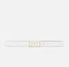 Elisabetta Franchi Belt With Logo Plate In White