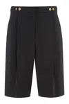 Elisabetta Franchi Button Trousers In Black