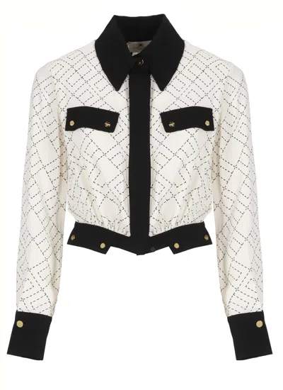 ELISABETTA FRANCHI BI-COLOR SHIRT
