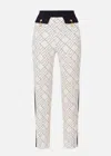 Elisabetta Franchi Bi Color Trousers In White