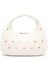 Elisabetta Franchi Big Diamond-quilted Tote Bag In White