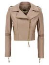 Elisabetta Franchi Biker Casual Jackets And Parka Pink