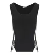 Elisabetta Franchi Viscose Tank Top In Black