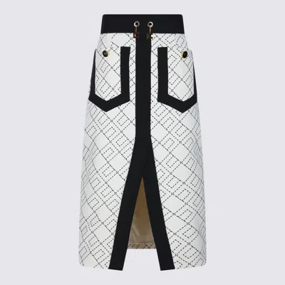 ELISABETTA FRANCHI BLACK AND WHITE SKIRT