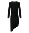 Elisabetta Franchi Chain-embellished Asymmetric Crepe Dress