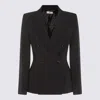 Elisabetta Franchi Double-breasted Jacket With Satin Details
