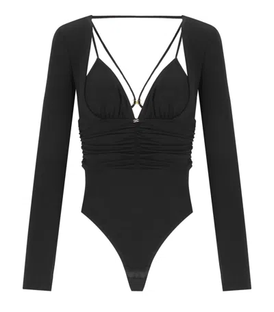 Elisabetta Franchi Black Bodysuit