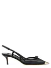 Elisabetta Franchi Bow Slingback In Black