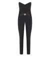 Elisabetta Franchi Bow-detailing Crepe Jumpsuit