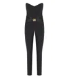 Elisabetta Franchi Bow-detailing Crepe Jumpsuit