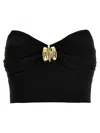 Elisabetta Franchi Tube Top Vest In Black
