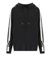 Elisabetta Franchi Side-stripe Hooded Jumper In Black