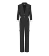 Elisabetta Franchi Black Cargo Jumpsuit