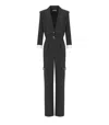 Elisabetta Franchi Black Cargo Jumpsuit