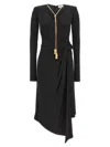 Elisabetta Franchi Necklace-detail Midi Dress In Black