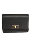Elisabetta Franchi Black Clutch With Shoulder Strap