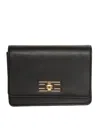 Elisabetta Franchi Black Clutch With Shoulder Strap