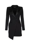 Elisabetta Franchi Crepe Dress In Black