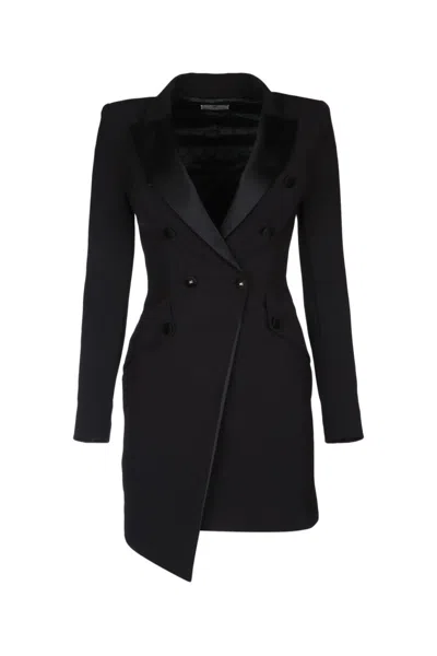Elisabetta Franchi Crepe Dress In Black