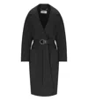 Elisabetta Franchi Long-sleeved Coat In Black