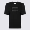 Elisabetta Franchi Crewneck Short Sleeves Straight Hem T-shirt In Black