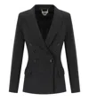 Elisabetta Franchi Double-breasted Jacket With Satin Details