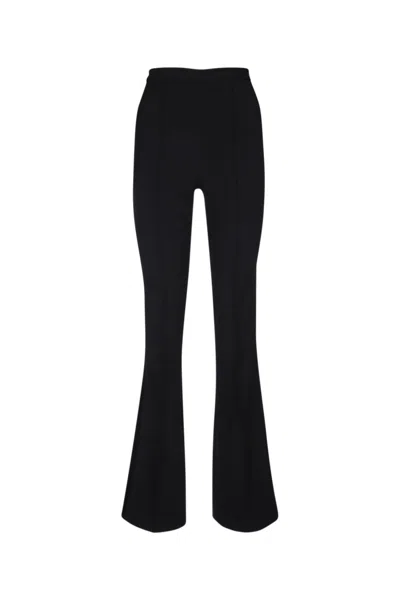 Elisabetta Franchi Black Crepe Palazzo Pants