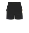 Elisabetta Franchi Shorts With Jewel Chain In Black