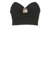 Elisabetta Franchi Tube Top Vest In Black