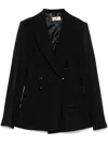 Elisabetta Franchi Double-breasted Jacket With Belted Waist