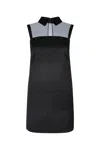 Elisabetta Franchi Dress With Embroidery And Sheer Panel