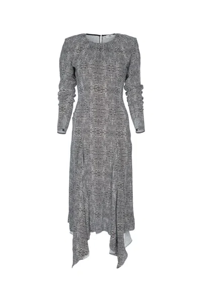ELISABETTA FRANCHI BLACK GEORGETTE DRESS